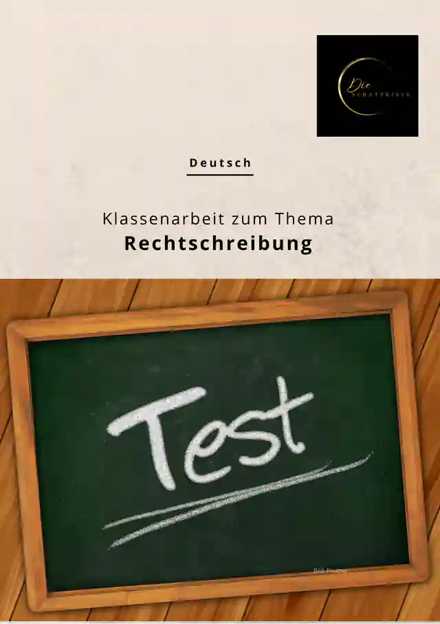 Klassenarbeit: Rechtschreibung
