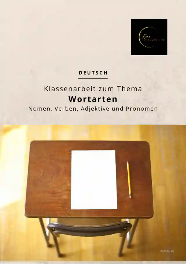 Klassenarbeit: Wortarten