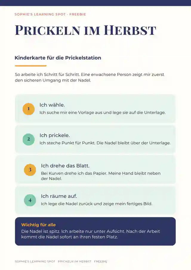 Prickeln im Herbst – Kinderkarte, Windspur & Apfel-Probemotiv | Vorschule & Klasse 1
