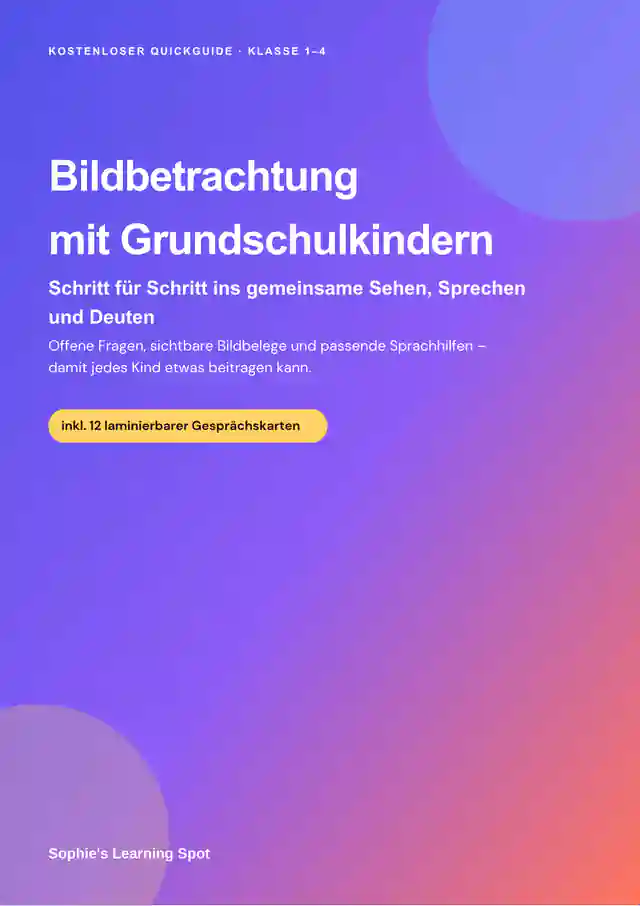 Bildbetrachtung mit Grundschulkindern – Quickguide & Gesprächskarten | Klasse 1–4