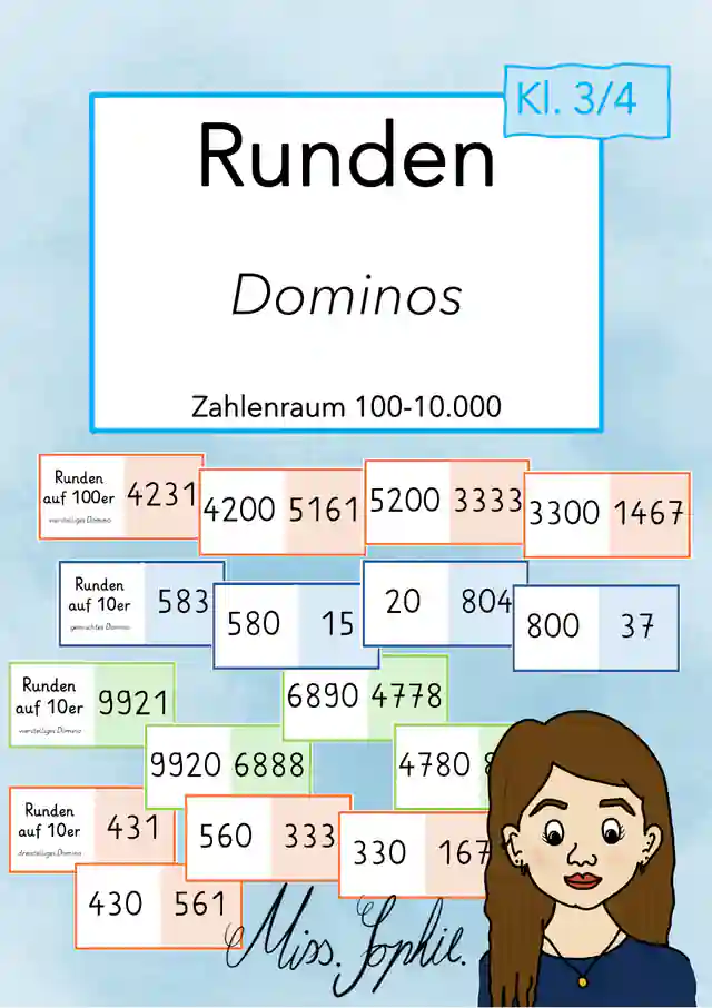 Runden (auf 10er/100er) - Dominos