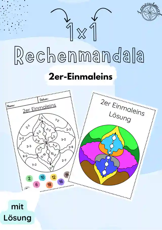2er-Einmaleins Rechenmandala